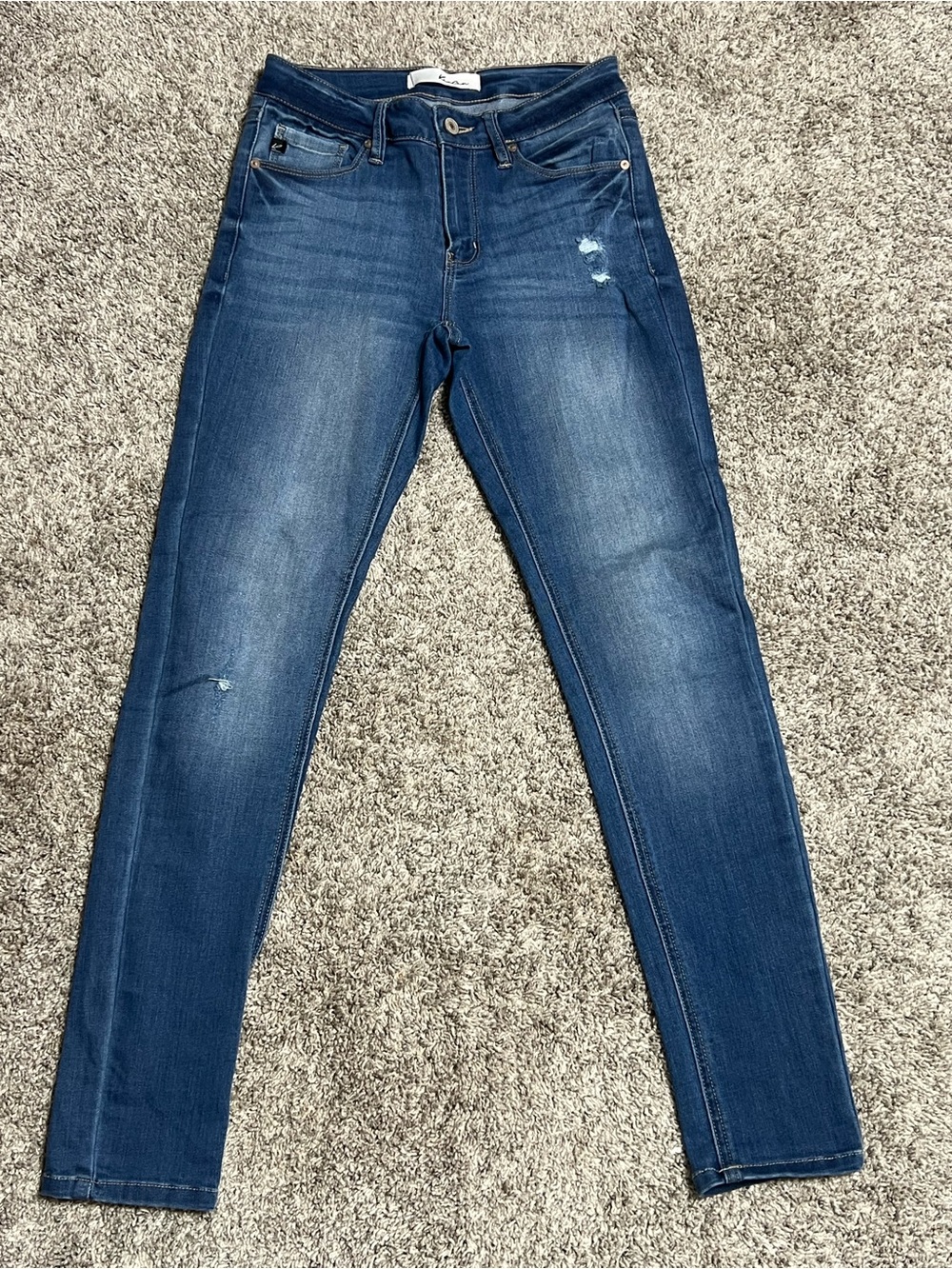 Women's Kancan Blue Stretch Slim Jeans